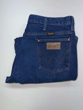 Vintage Wrangler 936PWD Dark Wash Jeans Made in USA 36x30 Fits 34x29 0482